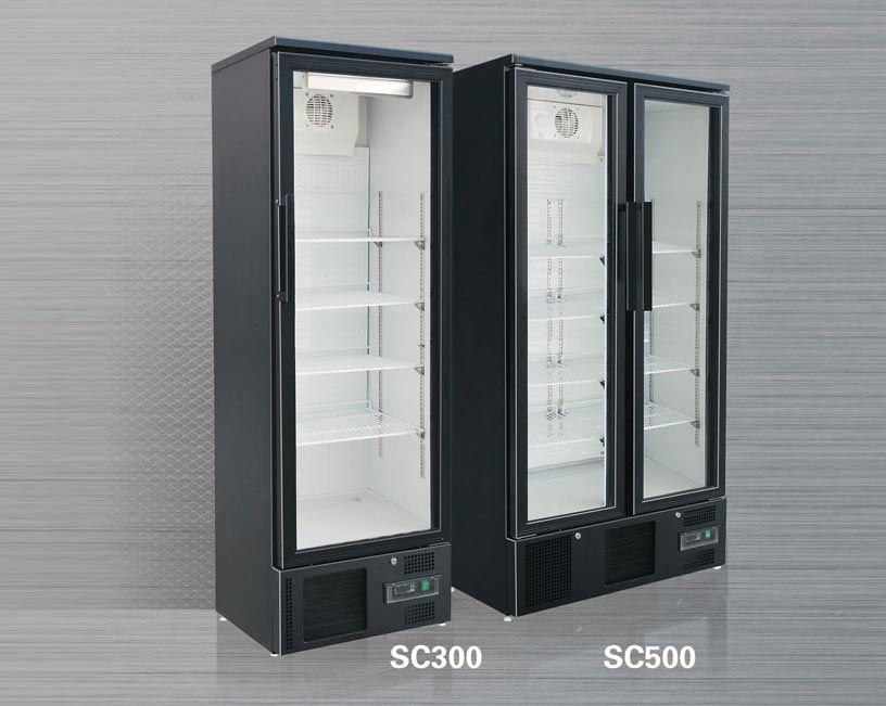 立式直冷加風(fēng)機(jī)冷藏展示柜系列